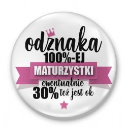 Lusterko Odznaka maturzystki